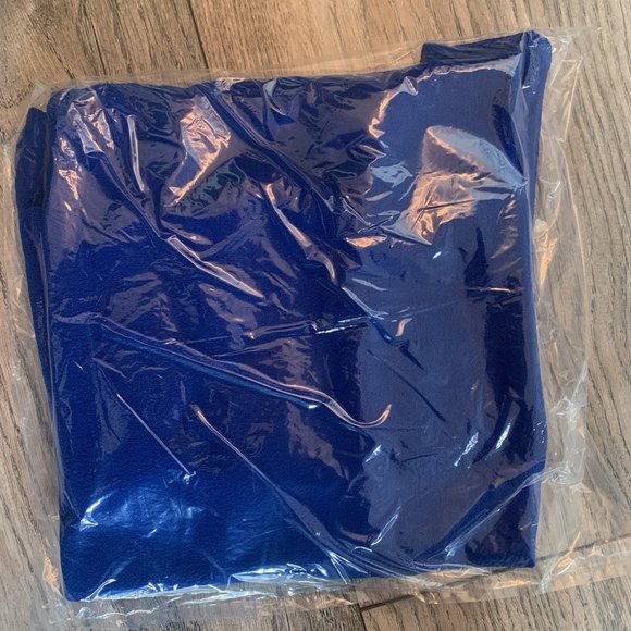 NWT LINEA BY LOUIS DELL'OLIO GAUZE CREPE TUNIC SAPPHIRE XXS - Picture 8 of 8